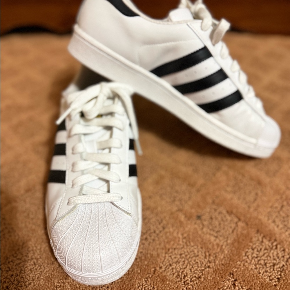 Adidas White and Black Sneakers